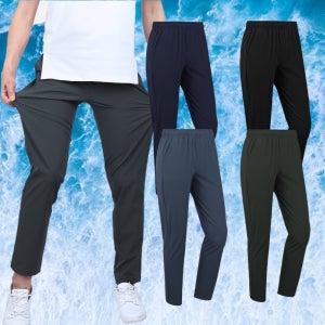 남성 여름 작업복 바지 남자 일바지 등산 쿨 기능성 스판 고무줄 밴딩 봄 가을 빅사이즈