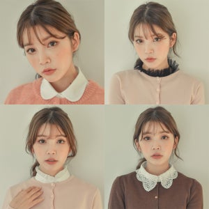 여성용 레이스 페이크카라 넥카라 레이어드 넥케이프