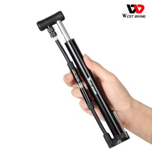 웨스트바이킹 휴대용 120psi 고압력 플로어 자전거 핸드펌프