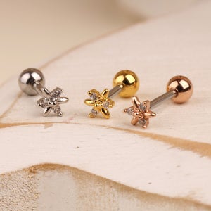 아리아나 리프 써지컬스틸 피어싱 3color (귀걸이로 변경가능)