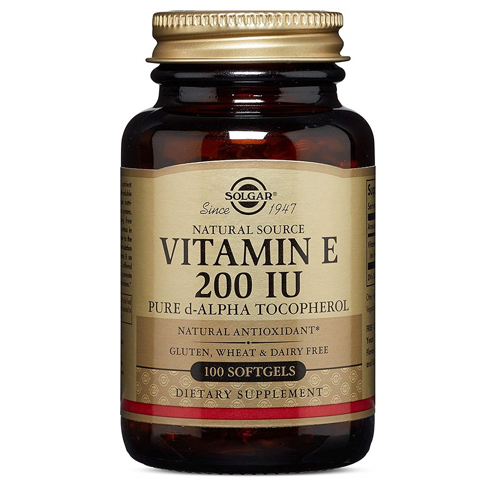 솔가 <b>비타민</b>E 200IU Pure d-Alpha <b>토코페롤</b> 100소프트겔, Solgar Vitamin E