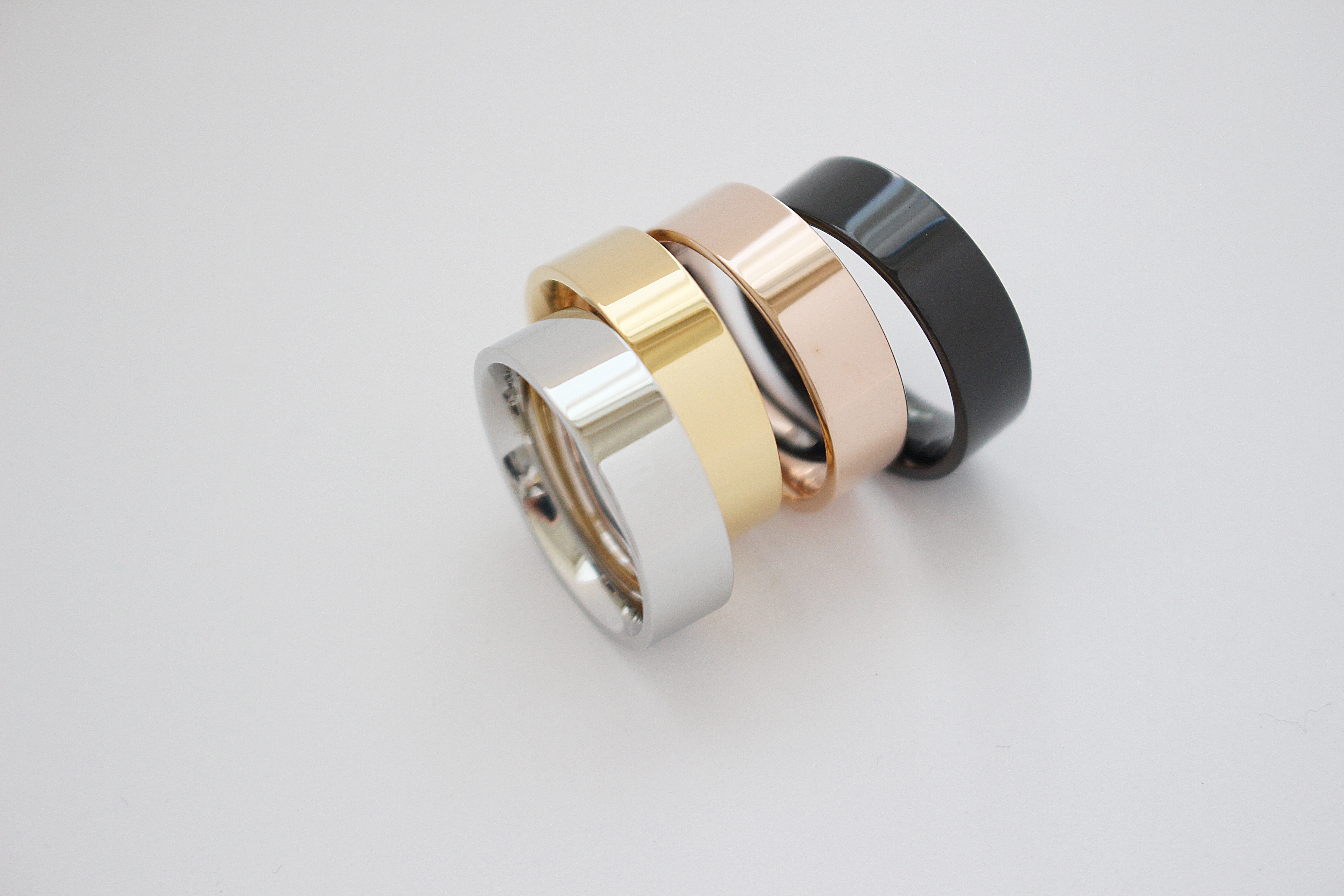 써지컬스틸 각인 이니셜 반지 6mm
