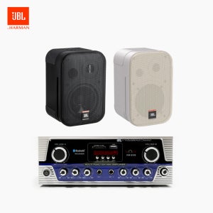 JBL Control 1 pro 벽걸이 스피커 2개+VM-209 2채널 앰프 매장 카페 상업용 음향패키지