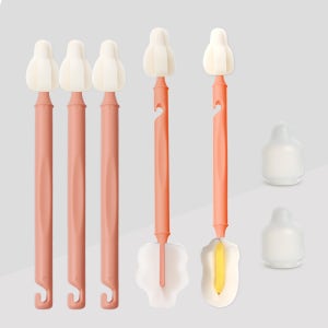 하이비 몽글이 젖병 젖꼭지 텀블러 빨대 세척 솔 브러쉬 혼합 세트