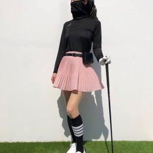 로로얼로이 골프치마바지 여성 하늘하늘 쉬폰 플리츠 A라인 골프스커트 봄 여름 골프웨어