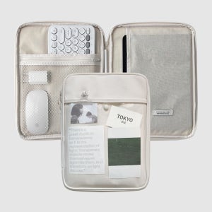 CLEAR BUTTON IPAD TABLET POUCH 클리어 버튼 아이패드 태블릿 파우치