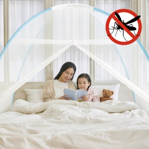 다커버 원터치모기장 접이식 간편 대형 침대 캠핑 텐트 모기장 썸머 스카이 180