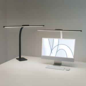 스피아노 테드 LED 플리커프리 와이드 책상 스탠드 집게형 데스크형 학습용 사무용