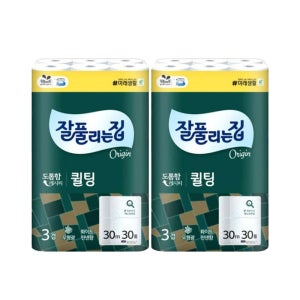 미래생활 잘풀리는집 퀼팅 3겹 화장지 60롤 30m 휴지