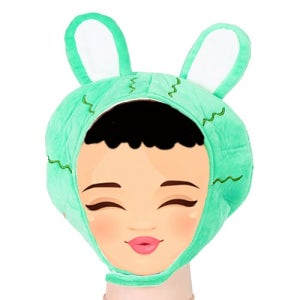 민트초코 토끼 모자