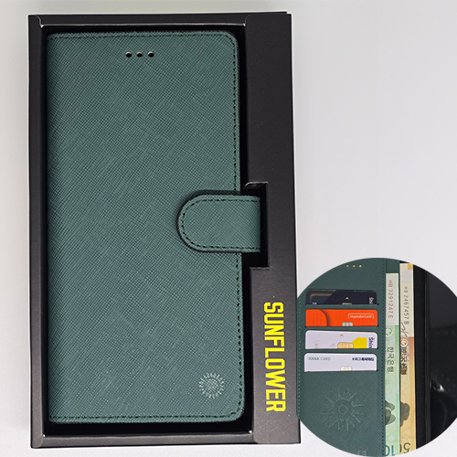 [고품질가죽] 사피아노 천연소가죽 지갑형 핸드폰케이스 그린, 갤럭시S21(G991)