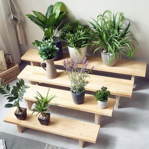 국산 소나무 원목 화초 화분 다육이 선반 걸이대 장식장 받침대 거치대 스탠드 선반