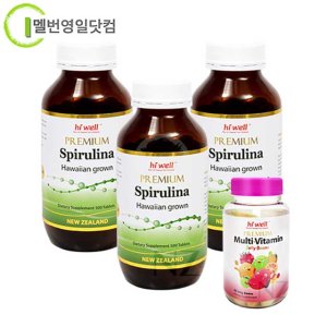 하이웰 프리미엄 하와이안 스피루리나 500정 3개+비타민젤리
