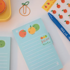 [세로형 떡메모지] 예쁜 색감의 메모지들 모여라! _바이맹