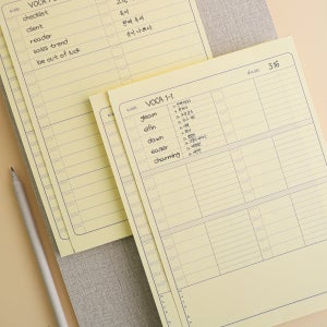 애니캐넌 하루 영단어 암기장 50매 영어 단어장 숙어 토익 메모 수첩 떡메 포켓 심플