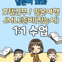 원어민 일본 취업 전문가의 일본어 회화수업(여행 일본어, JMLE, 호텔 비지니스)