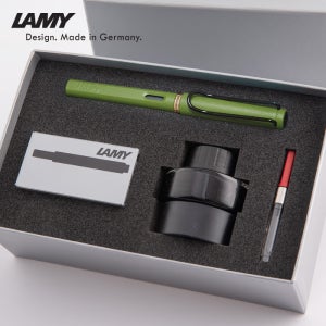 라미 만년필 사파리 오리진 병잉크 기프트 세트 (2색상) 무료각인