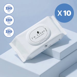 비데물 티슈 비데 비데용 물티슈 화장실용 아기 46매, 10개