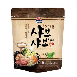 사조해표 샤브샤브 육수 80g 1팩 / 밀푀유나베육수 훠궈소스