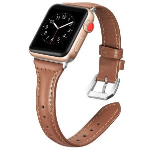 애플워치6 40 44mm 호환 심플 슬림 가죽 밴드 시계줄 스트랩