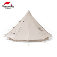 Naturehike Glamping Lang 인도 야외 다중 사람 두껍게 캠핑 코튼 피라미드 텐트