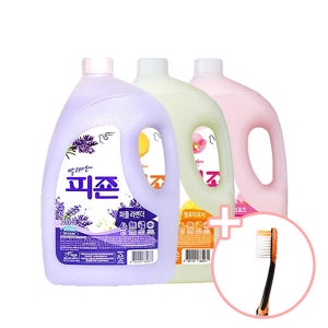 피죤 프리미엄 섬유유연제 핑크 옐로 라벤더 2500ml x3개 세트 (1인당1개칫솔덤)
