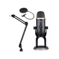 블루 USB 마이크 패키지 3관절 스탠드 + 팝필터 + 로지텍 블루마이크로폰 BLUE YETI X