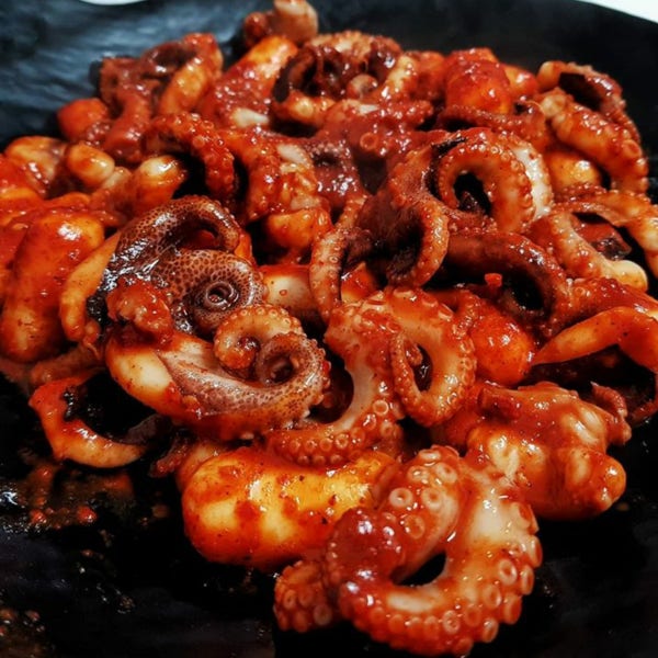500g 4팩 지옥쭈꾸미 (유튜버햄지픽) 매운 양념 쭈꾸미볶음
