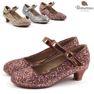 베이비잼 글리터 반짝이 공주 아동 여아 초등 주니어 또각 굽 구두