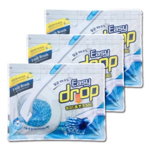 이지드롭 레몬 리필3개 변기 청소 크리너 클리너 화장실 욕실 세면대 거울 세제 세정제