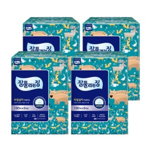 미래생활 잘풀리는집 리얼실키 미용티슈 180매 6개입 x 4팩 각티슈