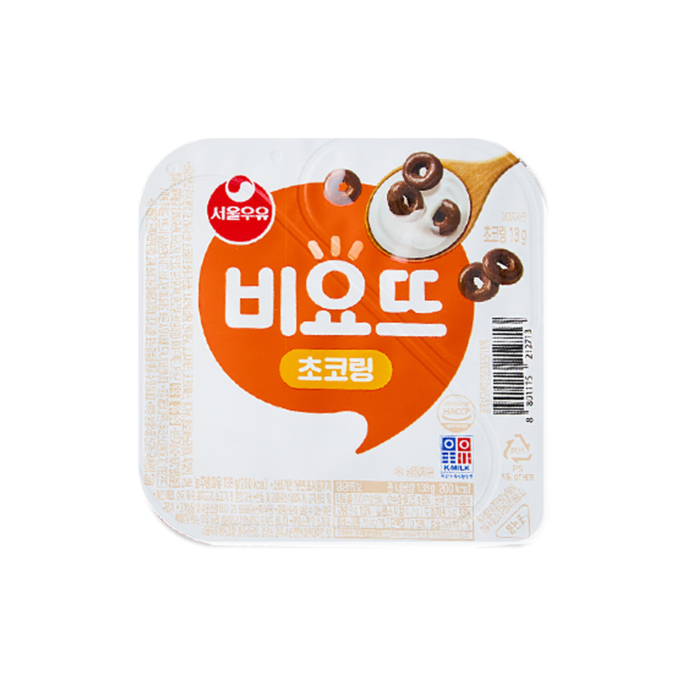 서울우유 비요뜨 초코링 요거트, 138g, 12개 (9,240원) (와우무료)