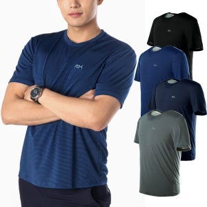 MOLEX 모렉스 남자 여름 스판 쿨 아이스 라운드 반팔티 냉감 등산 티셔츠 317