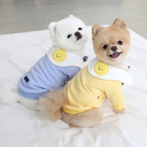 이츠독 냠냠 에그 면 티셔츠 S-2XL 강아지옷브랜드 푸들 비숑