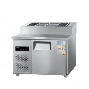 우성 CWSM-090RBT15 업소용직냉식 토핑냉장고 3자 900 내부스텐 디지털