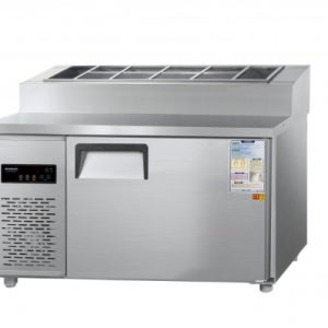 우성 CWSM-120RBT15 업소용 직냉식 토핑냉장고 4자 1200 내부스텐 디지털