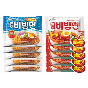 팔도비빔면 5x2세트 10봉 비빔면5봉 매운맛5봉 봉지면