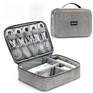 빅사이즈 디지털파우치 하드 핸드폰 이어폰 케이블 충전기 배터리 방수