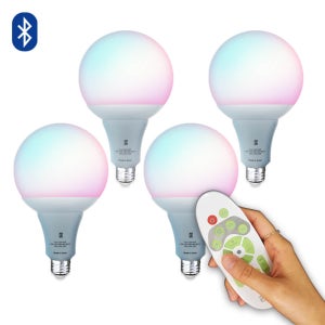 국산 LED 스마트전구 12cm 빅볼세트/리모컨포함/블루투스