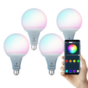 국산 LED 스마트전구 12cm 빅볼세트/리모컨포함/블루투스