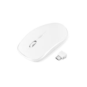C타입 저소음 무선마우스 노트북 태블릿 맥북/화이트