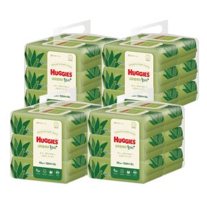 유한킴벌리 하기스 네추럴케어 플러스 프리미엄 아기물티슈 64매 6입x4팩