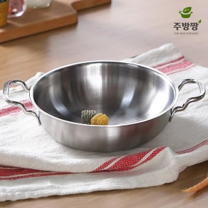 리빙아트 IH에코 인덕션 낮은전골 18cm 스텐 냄비