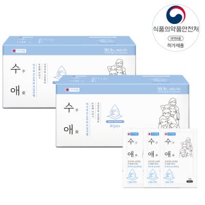 수애 일회용 손소독 알콜 티슈 200매 (100매x2box)