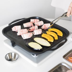 직화 인덕션 사각 그릴 고기 불판 30cm