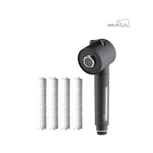 대림바스 디클린 멀티필터 주방헤드(무광블랙)+리필필터(4개입) SET