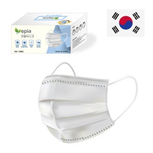 국산 일회용 덴탈 마스크 50매 항균 탈취 숨쉬기편한 국내생산 3중 필터 마스크 ABEH