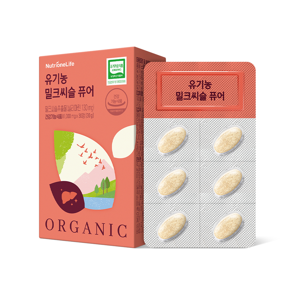 뉴트리원 <b>유기농 밀크씨슬 퓨어</b> 30캡슐, 1개