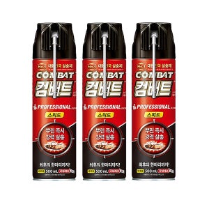 뿌리는 바퀴벌레약 컴배트 스피드 에어졸 500mlX3개