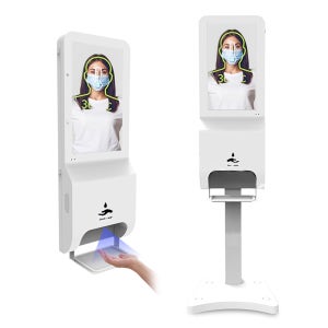 열화상카메라 발열체크기 22인치 키오스크 비대면 발열체크기 자동손세정기 SMT-2200